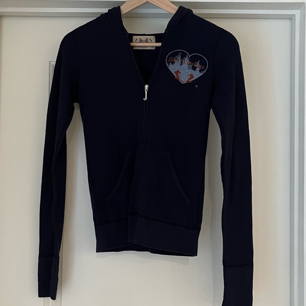 Juicy Couture navy zip hoodie